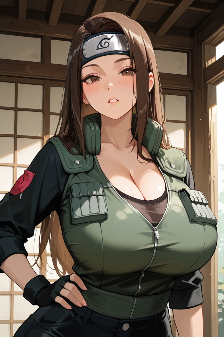 masterpiece, 最high quality, high quality, 
outdoor, street, 
looking at the viewer, 
1 female, one piece、nico robin big breasts、stockings