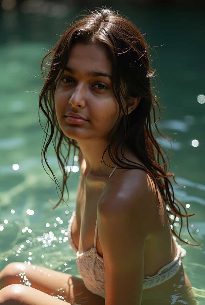 south asian facial features. girl. Should look very beautiful. pretty. Highly detailed and hyper realistic. The skin texture should be highly detailed and extremely accurate. thick black hair and brown eyes. Face must be accurate. Highly detailed face and facial features. Extremely accurate representation of face and facial features. Face should be highly detailed and hyper realistic. Every thing from the body should be extremely perfect and realistic. hyper realistic. Skin texture is natural and realistic. Face is realistic and extremely detailed. Eyes are detailed and accurate. Highly accurate. eyes should be realistic and accurate. hyper detailed. perfect details. realistic proportions. hyper realistic skin texture. smiling. black eyes. eyes are black. Clothed. Hyper realistic and accurate