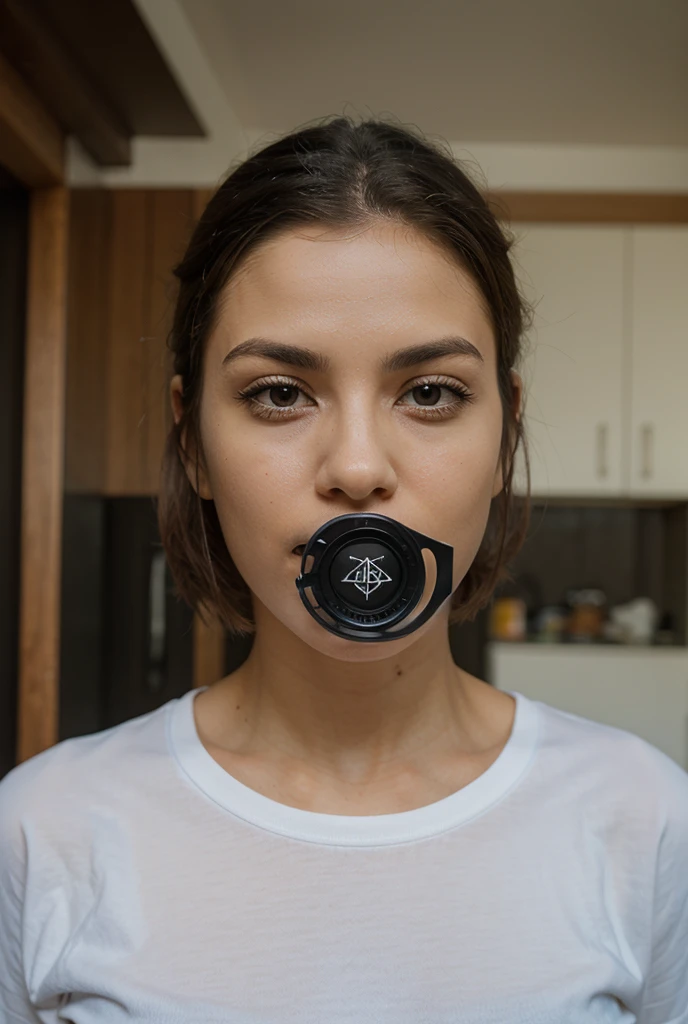 Duct tape gagged
