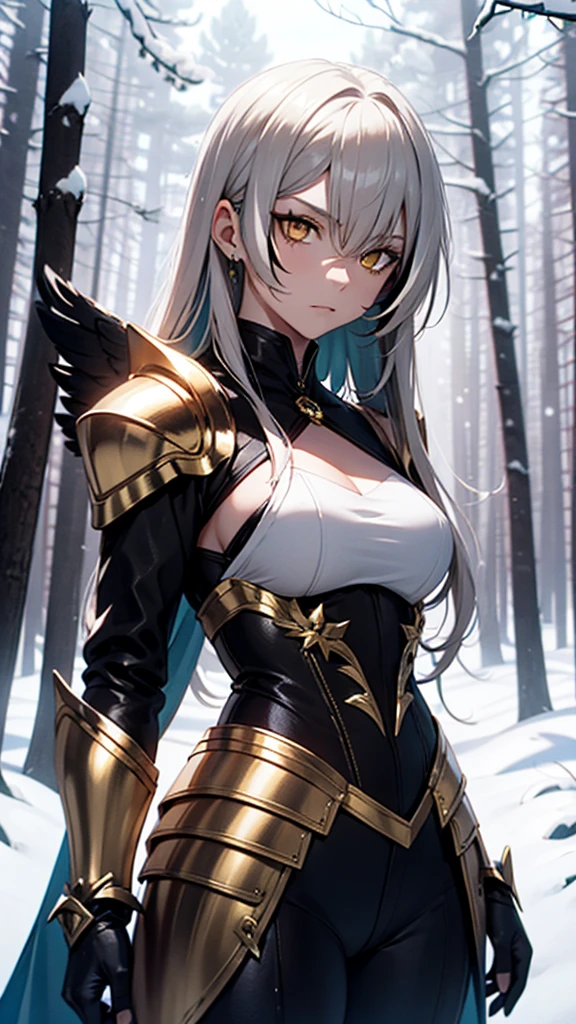 a woman with a sword and a skimpy wolf outfit in the snow, an anime drawing inspired by rossdraws, Artstation contest winner, fantasy art, a very beautiful berserker woman, trending on artstation pixiv, detailed anime character art, clean detailed anime art, detailed anime artwork, forest hunter lady, extremely detailed artgerm, detailed anime art, detailed digital anime art