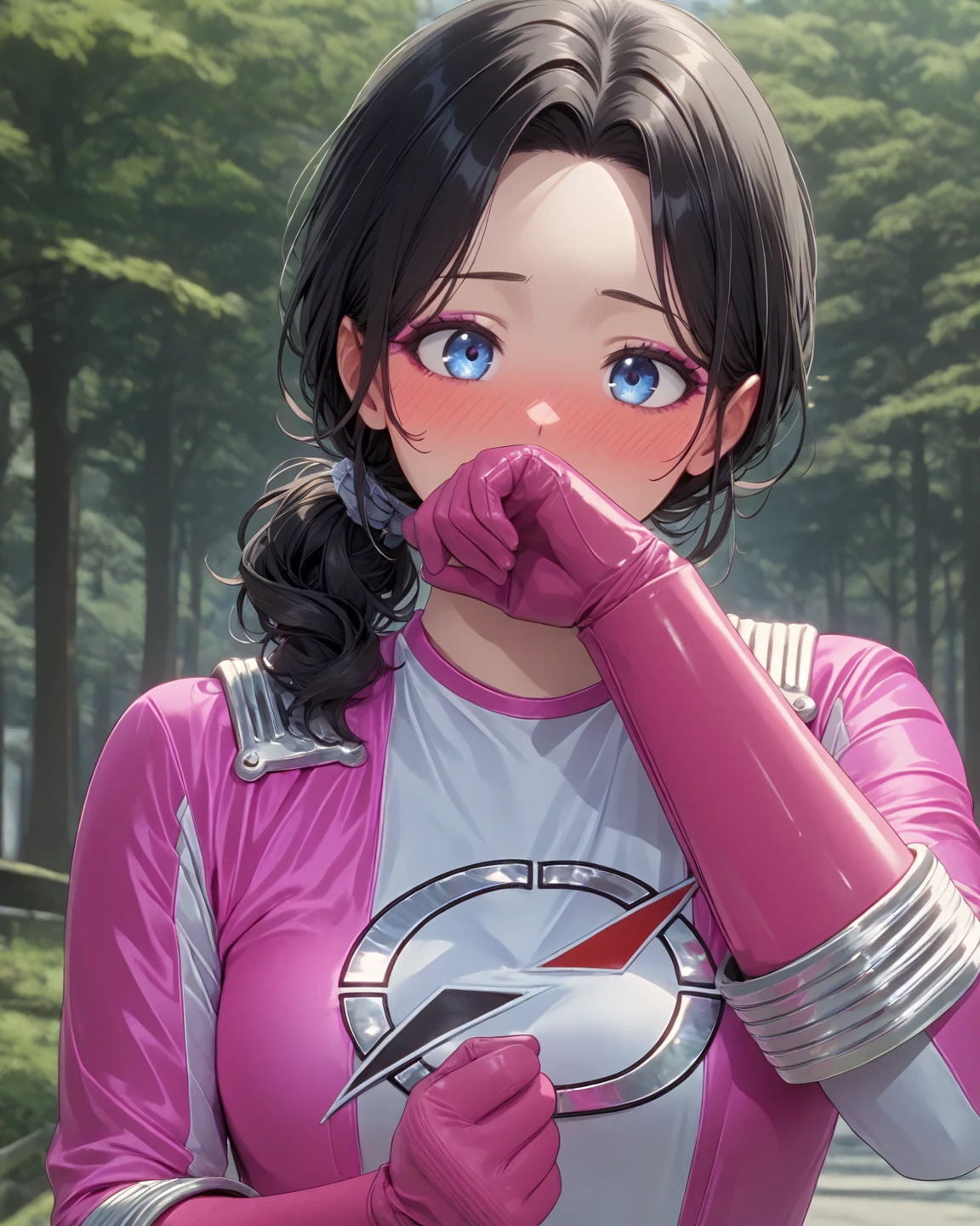 A woman, karate suit, Dojo setting, ((evil laugh:1.2)), more details, ultra highres