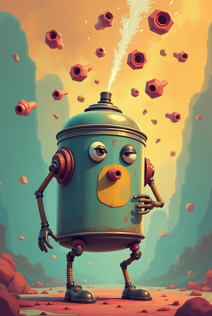 Make a happy atomic bomb with a cigarette in your mouth