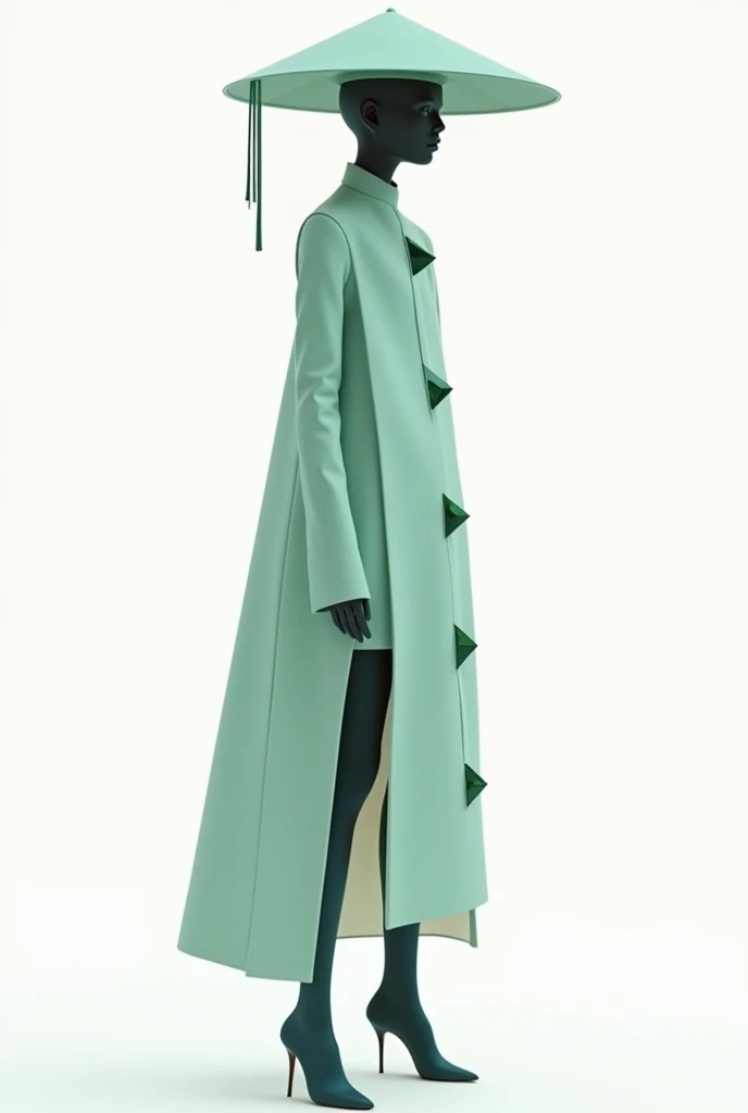 clothing design,"moss" The subject,Cotton and linen fabric,Wool felt biomimetic moss texture,Green and beige,A sense of creativity,fashion sense。 --auto