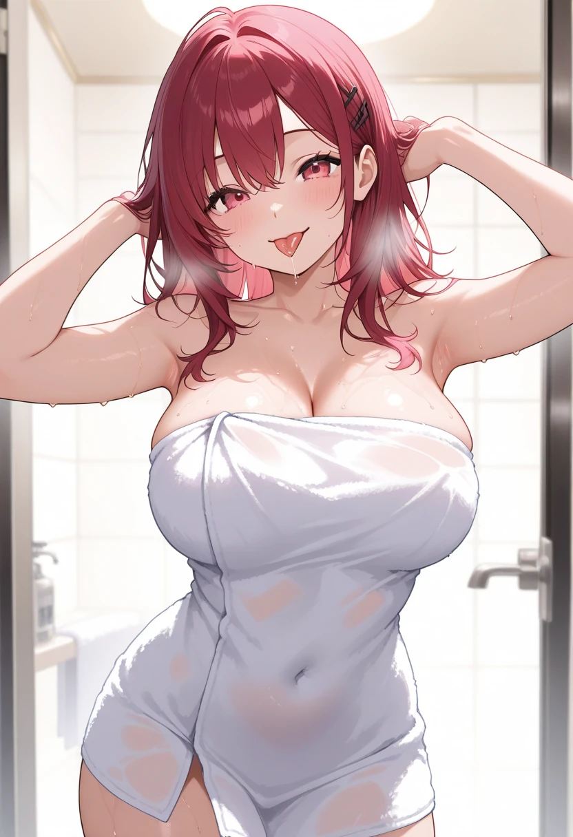 1girl, kafka \(honkai: star rail\), honkai \(series\) \\\\\ masterpiece, best quality, newest ///// nyantcha, khyle, cutesexyrobutts \\\\\ thin waist, solo, outside border, big tits,, in heat, wet, sweat, white one-piece swimsuit, naughty smile, white outline, underwater, , corals, looking at viewer, leaning forward, crawling, , closed mouth, lips, makeup, straps, cleavage, strap slip, topless, hanging breasts, swimsuit pull