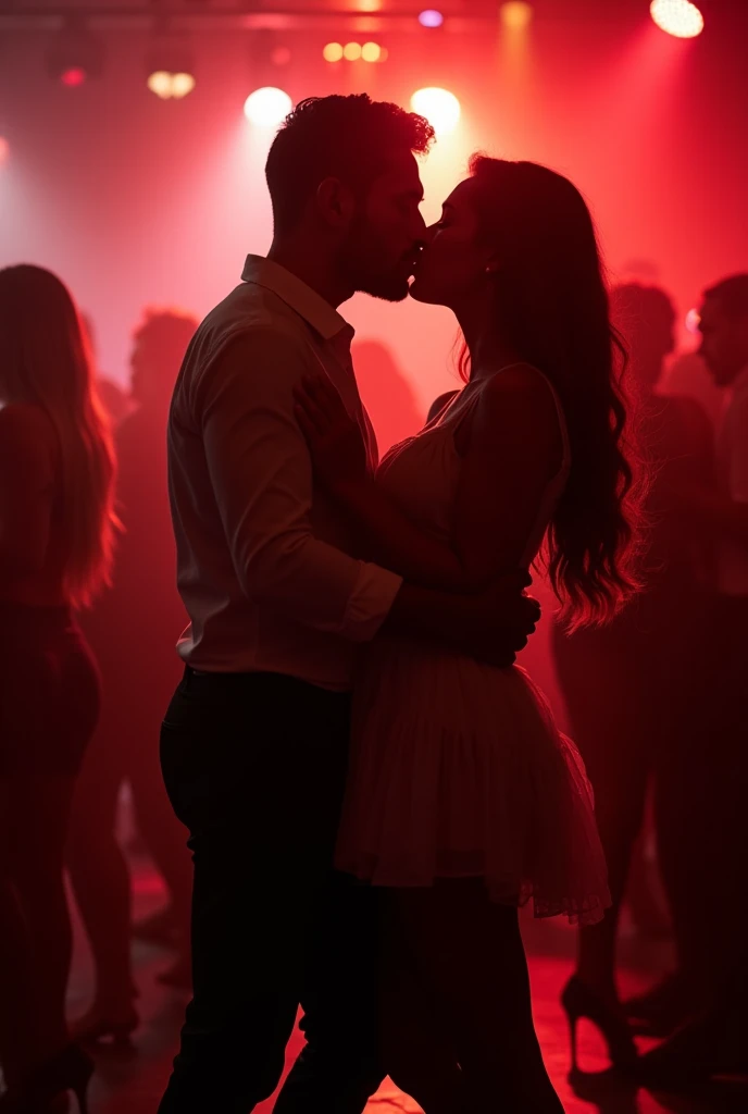 chilling together in a club, reddit post, medium wide shot, high quality image, red light from below, crowd below, captura, (((low light))), ƒ / 2. 5, ƒ/2.5, !!!! very coherent!!!!, very wide shot
