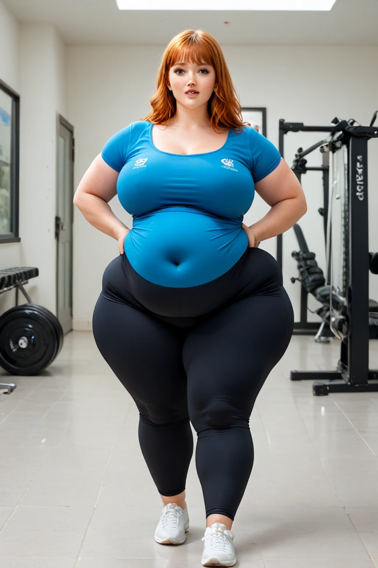 40YO MATURE MILF Aishwarya rai as milf fitness model, tight gym sweatpants, ankle high boots, red knotted short top, navel out, posing in all boys gym, day scene, mature hourglass figure, massive cleavage show, look at camera and smirk, ((bob cut hair)), sexy 50yo MILF, soft volumetric lights, intricate details, (ArtStation:1.2), sexy, curvy body, plump body, huge big ass, thick body, curvy body type, voluptuous body type, busty body type, thick body type, big chest, big