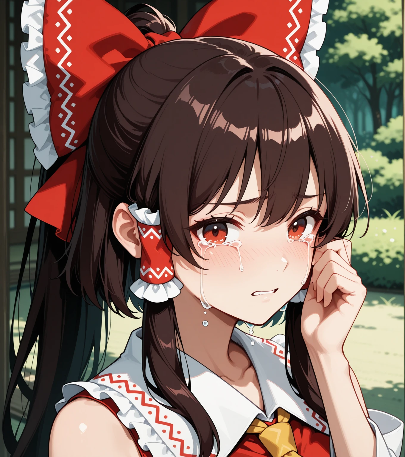 Injured and painful face