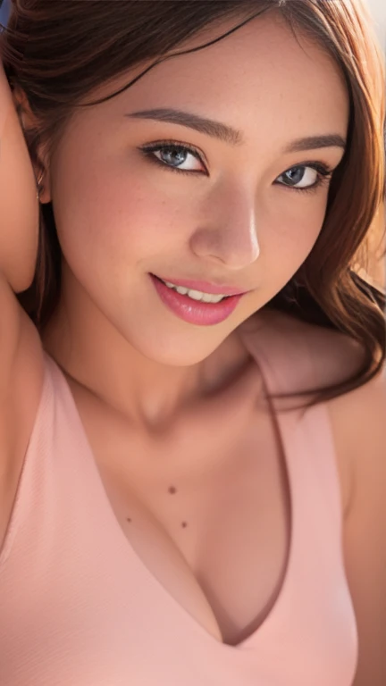 (best quality, 8k, highres, photorealistic:2.0), (solo, one girl:2.0),(photo taken using flash:1.9),(brighten the subject:1.8),(ultimate beautiful girl:2.0),(shiny skin),(oily skin),(blonde hair:1.7),(short hairstyle:1.5),(cool beauty:2.0),Blush brown makeup , dark eye makeup , use pink glossy lipstick,(big beady eyes girl:1.5),(droopy-eyes girl:1.5),(blue eyes:1.5),(thin girl:1.5),(baby face girl:1.5),(sex appeal),(sweet smelling girl),(she works for low wages:1.5),(kind-hearted woman:1.5),(she has a nice smile:1.3),(woman with a happy look:1.3),(she is very sociable),(from a very poor family:1.5),(virgin girl),(She is a secret pervert.),(she covertly lewd),(she looks so erotic),(Preserve virginity for devout Christians),chuuChloe,(A woman with very soft breasts),(woman fantasizing about sex:1.3),(allurement),(impressive eyes:1.5),(clean girl),(affability),(cute smile),(good personality),(open mouth),(long skirt),(sexy position),(serious personality)