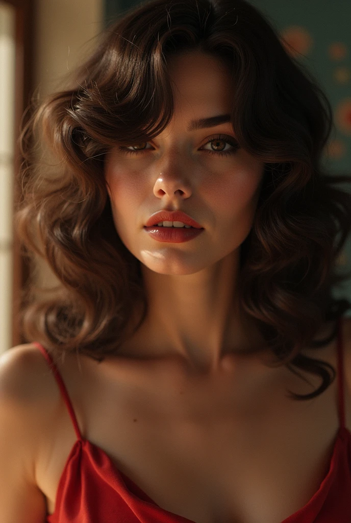 A beautful jewish women with a thick bushy unibrow and a large bulbous nose. Thick, intense, curly, frizzy, long brown hair. Hair that clogs a drain after one shower. Hair you find on pillows and in corners of the room and in your refrigerator six months after the head from which it grew last visited. Hair that could not be straightened even if you had four hours and three hairdressers double-fisting blow driers. Hair that screams: Jew. Traditional jewish dress, luxurious long dress、hat. curvy hourglass figure. Ultra HD, the symmetrical face, photorealistic photography, path tracing, specular lighting, and volumetric face light enhance the details. Epic lighting, striking silhouette. crucifix necklace. The symmetrical face, photorealistic photography, path tracing, specular lighting, and volumetric face light enhance the details. The scene is captured in maximum quality, masterpiece, 8K high resolution, and top quality. Lilly Collins. sexy pose, intoxicating smile. crimson lips.
