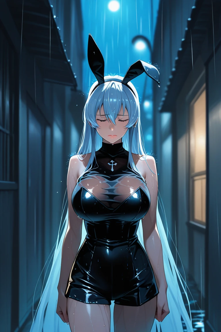 A man with a huge veiny black penis、calm,(True to prompts),(Staying true to LoRA)、(ネガティブTrue to prompts)、long silver hair、White and blue tight clothing,Bunny ears、((Dear Jack-O' Challenge Pose))、girl、(Super big breasts squirting a lot of breast milk),(Ahegao),(Eyes Wide Open)、(orgasm),(Acme)、(Busy Street)、(Many people々々々々々々々々々々々)、(sunny)、(blue sky)、(Best lighting)、{{{Browsing Caution}}}、{{{masterpiece}}}, {{{Highest quality}}}, {{ultra-detailed}}, {{shape}}, {{{Very delicate and beautiful}}},{{extremely detailed CG}}、{{unity 8k portrait}}、{{Fabric Shading}}、{{super detailed skin}}、{{Perfect Anatomy}}、{{detailed}}、{{Dynamic Lighting}}、{{{beautiful detailed eyes}}}、{{{beautiful detailed Face}}}、(Perfect Legs)、(Perfect breasts)、(Perfect pose)、(Perfect body)