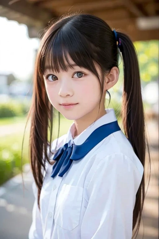 Cute Japanese girl in a lolita sexy sailor suit