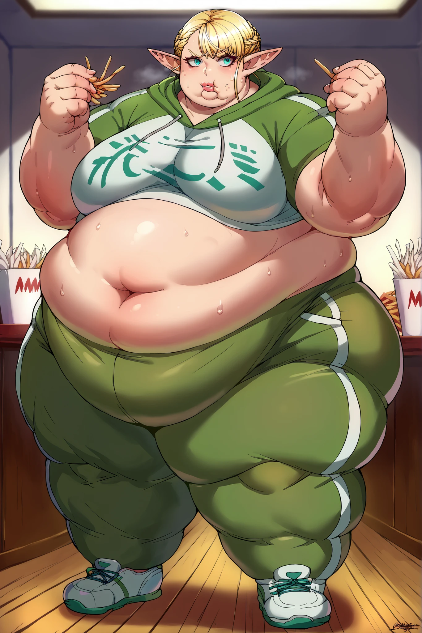 fat, large, big belly, standing, pregnant, fat, large stomach, fatty, fat, large, big belly, sitting, pregnant, fat, large stomach, fatty, Kafka, fat, large, big belly, sitting, pregnant, fat, large stomach, fatty, fat, large belly, standing, fat belly, very fat, large stomach, chubby,very fat, safe for work, obese, giant belly, fat, huge, heavy, very fat, safe for work, fat, large belly, big belly, very fat, large stomach, chubby (best quality, masterpiece),safe for work, obese, giant belly, fat, huge, heavy, very fat, safe for work, fat, large belly, standing, grabbing belly, very fat, large stomach, chubby (best quality, masterpiece), Christmas, wearing sweater, eating, sitting down, table full of food, cookies, eating cookies, very fat, Christmas season, Christmas time, Christmas season, holidays, Christmas sweater, light pink hair, short hair