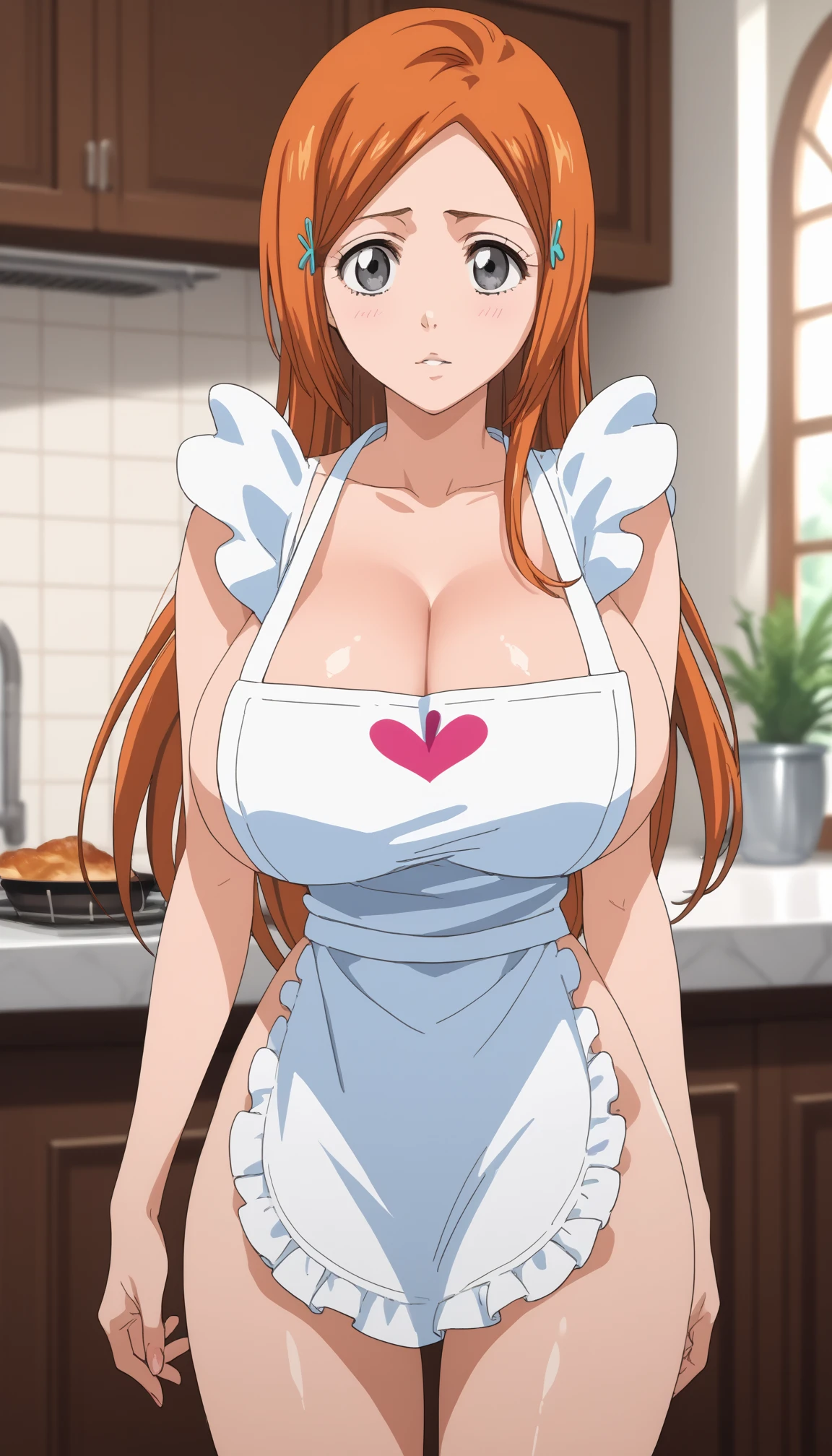 masterpiece, best quality, ultra-detailed, illustration, colorful, flat color, depth of field, lens flare, 1girl, miss fortune \(league of legends\), red hair, blue eyes, ginger, anime, (shortstack), (shortstackBT), (closeup), (upper body), cowboy shot, looking at viewer, at forest, (bride, flowers, white bridal lace dress, veil, cleavage), short height, detailed skin texture, beautiful detailed face, open mouth, excited, inviting, seductive, alluring attire, collarbone, (gigantic breasts, perky breasts, huge breasts, curvy, voluptuous, curvaceous)