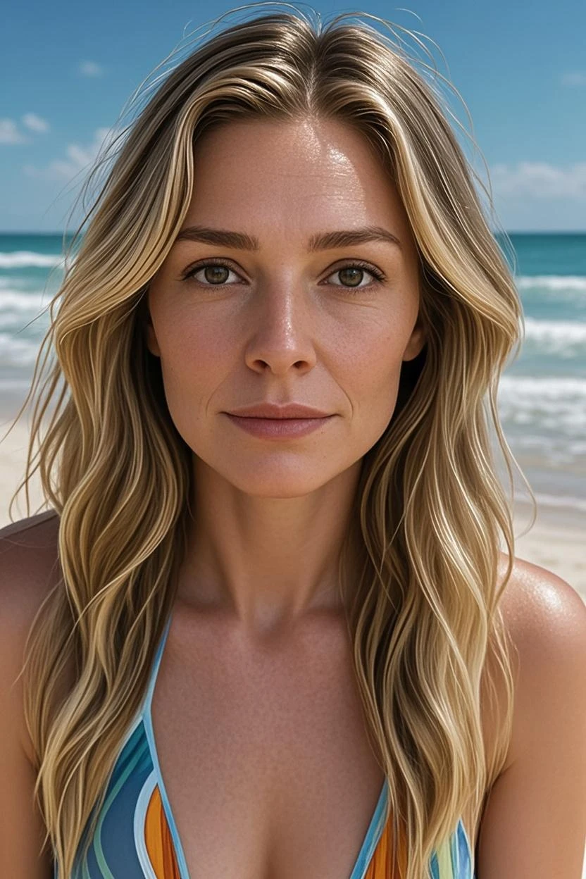 A photorealistic portrait of an incredibly beautiful tanned Argentine woman without makeup, extremely detailed light blue eyes, detailed symmetrical realistic face, extremely detailed natural texture, fuzz peach, long windy hair, masterpiece, absurdres, photo awarded by Lee Jeffries, Nikon D850 Film Stock Photograph, Kodak Portra 400 camera f1.6 lens, extremely detailed, amazing, fine details, rich colors, hyper realistic texture, dramatic lighting, unrealengine, trend in artstation, cinestill 800 tungsten, looking at the viewer, realistic photo, RAW photo, TanvirTamim, high quality, highres, sharp focus, extremely detailed, cinematic lighting, 8k uhd, -imagine-