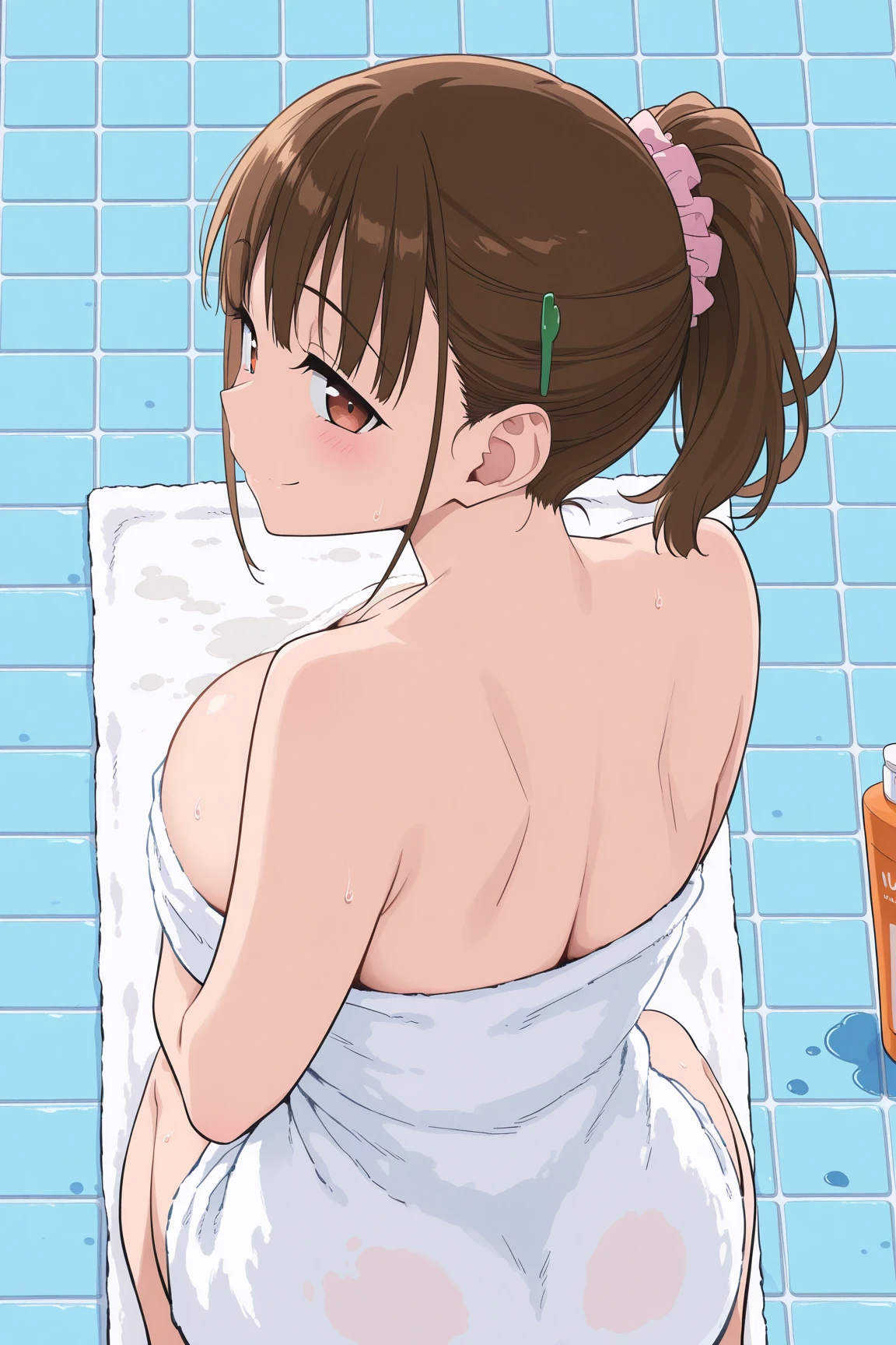 [WAI-ANI-NSFW-PONYXL:100], score_9, score_8_up, score_7_up, score_6_up, score_5_up, score_4_up, masterpiece, best quality, source_anime, shiodare, rating_explicit, from behind, from above, (upper body:1.2), looking back, looking at viewer, looking up, (twisted torso:1.1), 1girl, 1man, hetero, (standing:1.2), vaginal, standing doggystyle, against wal breathing, rape face, half open mouth,trembling, BREAK completely nude, hotel room,