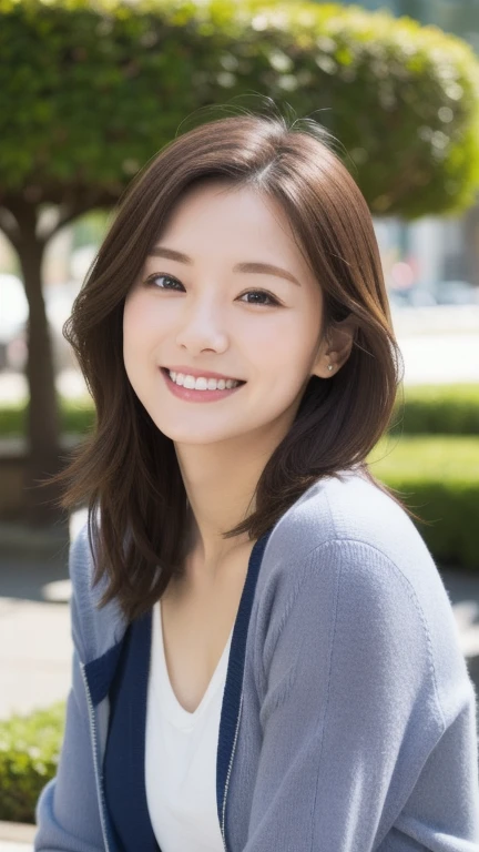 Short Hair Outdoor Fair Skin Disheveled Hair smiling Japan Woman, Super Cute, Soft and Face, Brown Hair, 8K Resolution, Ultra Realistic, Super Definition, Soft Body Toned Ass Night, A Cup Small ((Highest Definition, 8k, Masterpiece: 1.3)), Super Definition Face, Super Definition Lips, Fine Eyes, Double Eyelids
