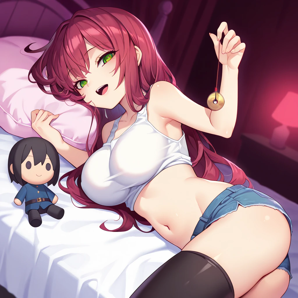 (((masterpiece, best quality))), (2girls), (15 years old), (skinny), (orange hair), (long hair), (wavy hair), (blue eyes), ((large breasts)), blue and white dress, red earrings, (((nsfw))), ((1boy)), (((vaginal, sex))), ((rape)), (imminent vaginal), hetero, nipples, blush, on back, lying, missionary, ((despair)), ((gangbang,5boys)), ((group sex))