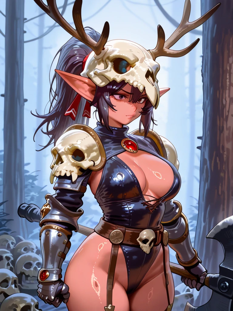 Female Furry cat+red eyes black hair with red-scarlet tips of hair tall, a little plump+ in (((black knight's armor))) and in ((Jacket))) face covered in blood face gloomy and serious, dead demons lie on the ground, anime, 
((bbw, Female, One, perspective front view, Huge ass, blushing, CHUBBY, Big breasts, tranquility, paws, low angle, Holding the chest, large areolas, soft smile, long curly, lush, voluptuous, thick)), spartan, solo, standing, helmet, armor, gloves, power armor, science fiction, wide hips, huge muscled furry,  в силовой броне sister of battle, warhammer 40k, aesthetics of the female body, Full-length front view,  (( in the forest and ore there is a huge tower)),  ((face drenched in blood face)) gloomy, ((ghost )) (skull, in military clothes),  ((absurdity, A high resolution, Ultra detailed, 1 girl,oversized hooded jacket,whole body, holding mechanical chainsaw))

