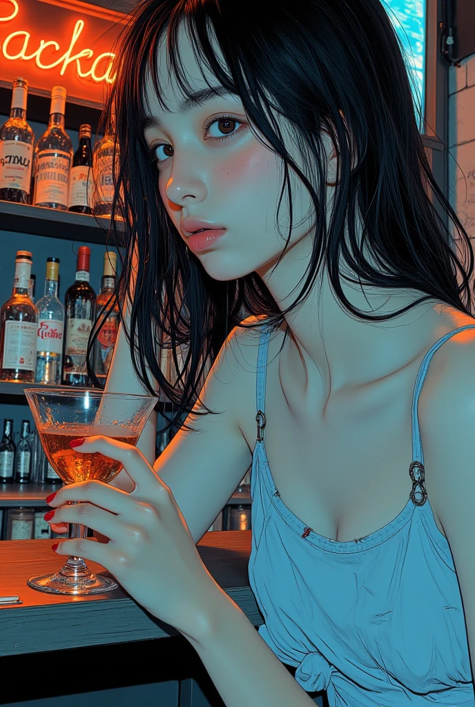 Masterpiece cinematic photo, photograph cinematic photo a Doos dronk, club in trap, homeleesultra detailed, ultra sharp, ((best quality, симметрия)), ((masterpiece)).  cityscape background, photograph, film, bokeh, professional, 16k , oil painting, 