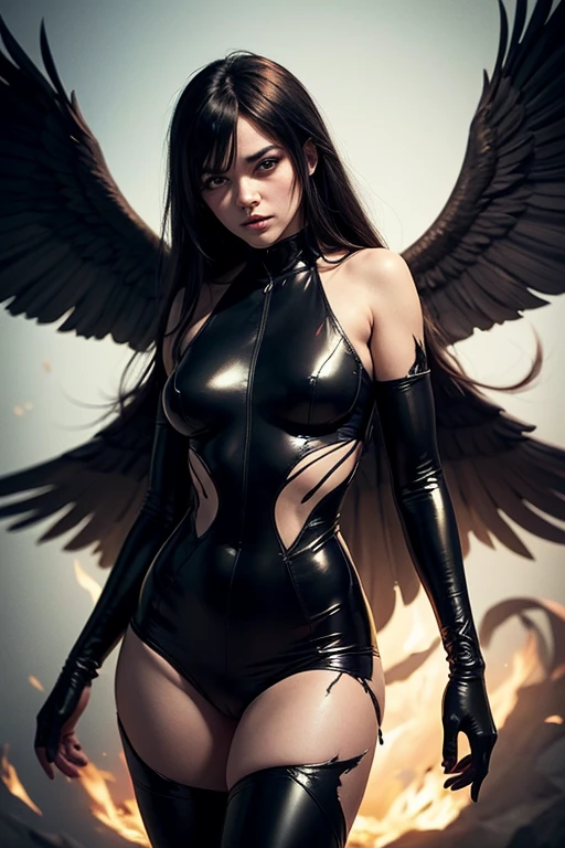 bw_gt_v3r20 woman,dynamic angles,masterpiece,(detailed),(perfect skin),smiling,long hair,breasts,smile,brown hair,thighhighs,cleavage,brown eyes,medium breasts,black thighhighs,lips,downblouse,cosplaying as powergirl,flying above the earth,(((full body))),(looking at viewer),(((photoshoot poses))),<lora:BW_GT_V2_768-000004:0.7>,<lora:more_details:0.6>,photorealistic,natural Lighting,<lora:epiCRealismHelper:1>,<lora:GoodHands-vanilla:1>,