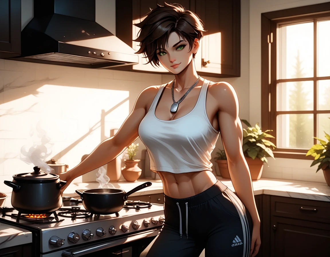 Masterpiece, realistic, real, high detailed, high resolution, 8k, gorgeous girl ("Marion Ravenwood") ("Sarah Hyland"), nice perfect big breasts, sports clothes