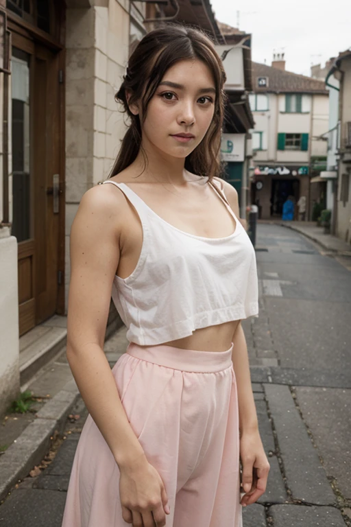 (64k、RAW Photos、Highest quality、masterpiece l1.4)、(Real、Photorealistic:1.37)、(camisole)、 natural(Medium Bust:1.35)、(micro:1.4)、(((Lace panties)))、
((Lying in bed))、Lying down、Disheveled Hair、(Pink blush)、(illumination)、((Open legs、Spread your legs))、(solo)、 (Slim legs)、
Erotic,((Spread your legs wide))、Staring at the audience、Spread your legs and show your crotch、
