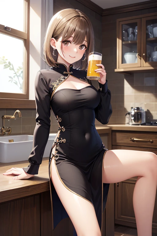 holding a beer mug with five fingers、( Sexy China Dress 、Elegant gold embroidery 、pin heels)、((leaning out of a window 、Sit on a counter chair))、staring into the background、beautiful breasts、smileがセクシー、medium hair on a plate、 blond hair、Normal Bang、 beautiful earrings 、smile、masterpiece:1.3、Highest Quality、RAW Photo Quality、32K、super detailed depiction power:1.3、detailed background
、
,((( masterpiece, Highest Quality, high resolution, 超 high resolution, Pixel Perfect , description boundary, 4K, RTTX10.0))),
、Anegasaki Nene, shiny brown hair, beautiful brown eyes, smiling face, sparkling pupils, (fine grain), , highly detailed face,, (masterpiece:1.2, best quality), ((only1 girl)), ((cowboyshot:1.5))
