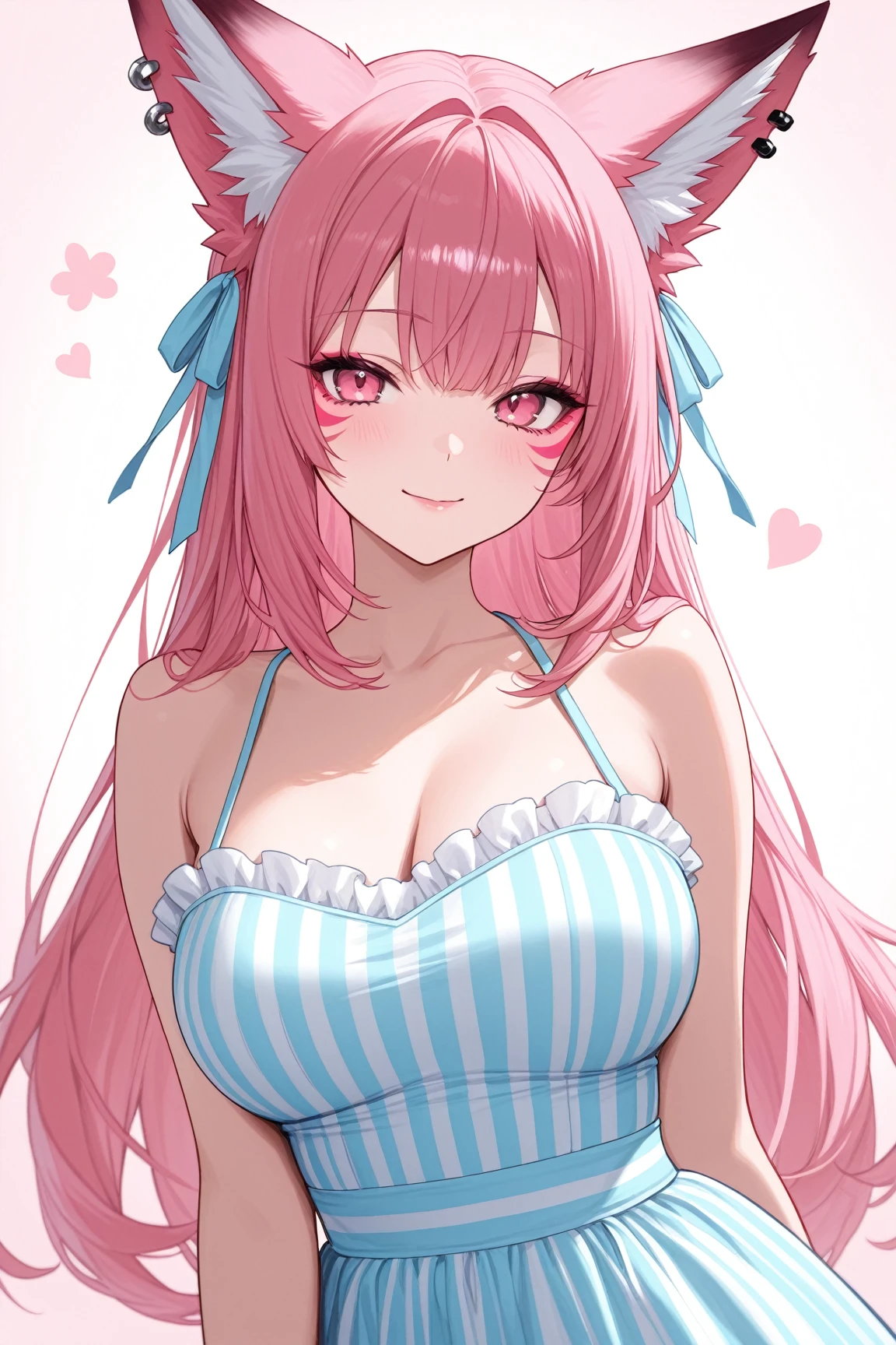 Create a busty anime girl