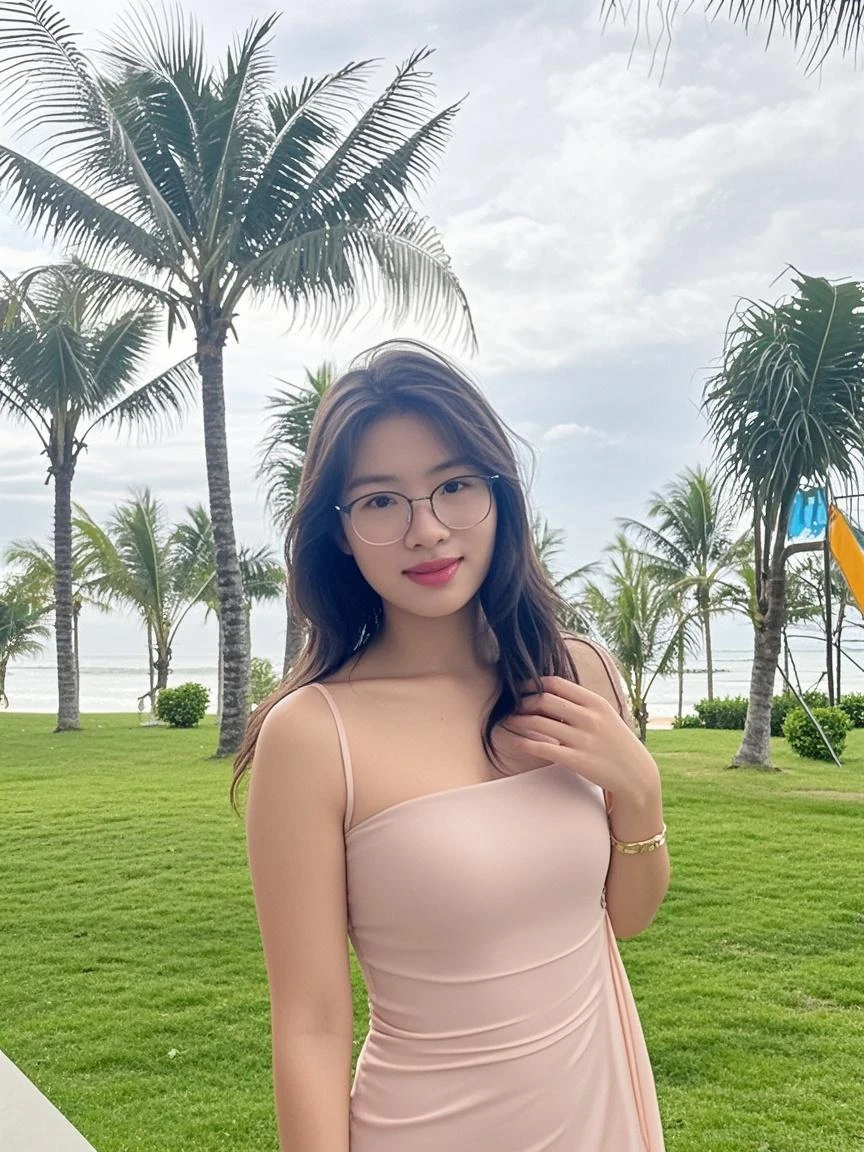 Asian woman Arav shows off her bare breasts sitting in a pool, beside the pool, sitting by the pool, Thai girl anime, Next to the tropical pool, Asian girl, 21 years old, sitting in the pool, Tomorrow, Tran., 2 7 years, Hot with bright sunlight, 22 years old, break my spirit