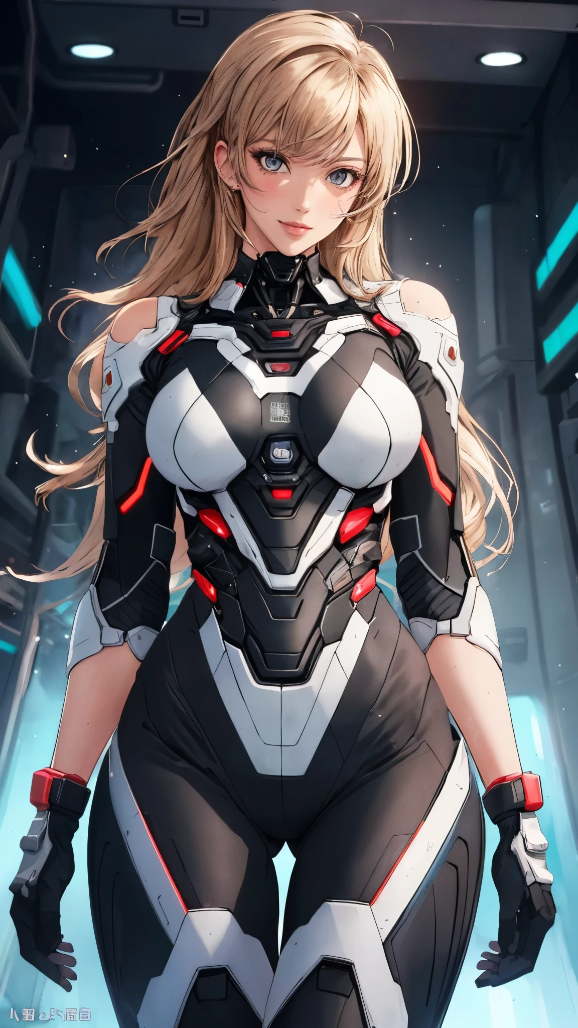 masterpiece, best quality, a beautiful woman with long shiny hair, choppy bangs, delicate face, passionate gaze, perfect smille, blush, seductive expression, tall and fit figure, perfect body, perfect skin, seductive pose, sexy Futuristic Technological Nanogel Clothing, the color scheme is primarily White with Green accents, this character embodies a finely crafted sexy beauty, exquisite and mature art style, mikoyan, anime aesthetic, simple shading, cell shading, goddess, feminine, exquisite photography, depth of field, bokeh, photorealistic, even and soft lighting on face, dramatic, high definition, highres, ultra detailed, professional photo, perfect body proportions, anatomically correct, symmetrical face, extremely detailed eyes and face, perfect eyes, high quality eyes, creativity, RAW photo, UHD, 32k, portrait lighting, cinematic lighting, (masterpiece-anatomy-perfect:1.2)