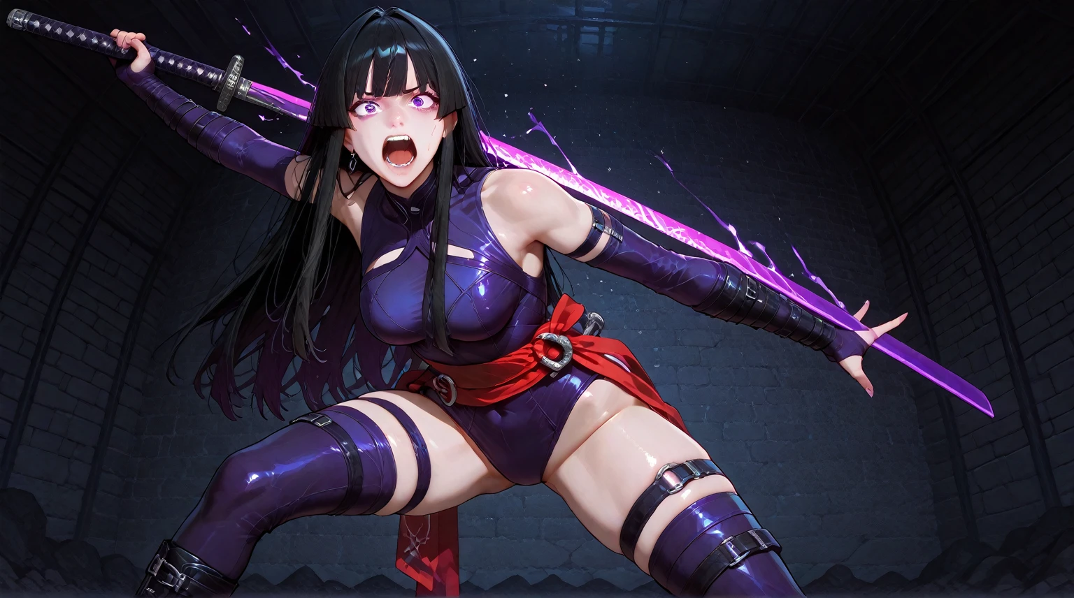 (((purple magic))), weapon