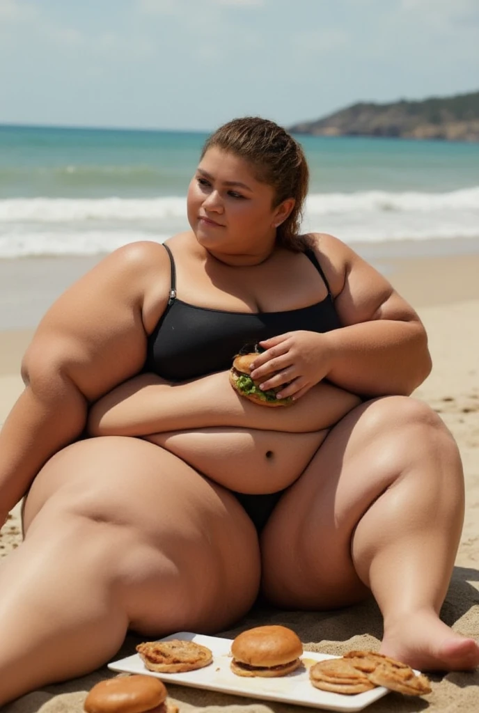 Extremely ultra morbidly obese fat body - Elizabeth Gillies -Extremely ultra morbidly obese very round fat belly-Extremely ultra morbidly obese fat face-Extremely ultra morbidly obese fat arms-Extremely ultra morbidly obese fat legs-Extremely ultra Morbidly obese fat hands-Extremely ultra morbidly obese Feets-Beach-Gigantic enormous round belly-red Baywatch swimsuit