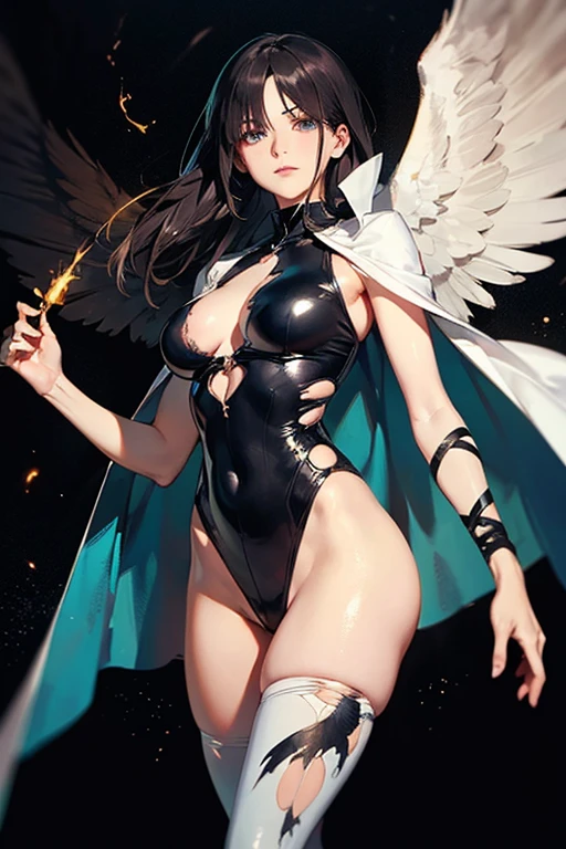 anime illustration, ((((highest quality)))), (((Ultra-precision CG 16K))), (((masterpiece))), BREAK skinny body, slender waist, medium Breasts, (((perky breasts))), ((sagging breasts)), (covered nipples),  (((tanned skin, tan lines))) , BREAK ( smiling, blush, determined expression, sweaty , Heavy breathing, embarrassed, ) , (natural make), BREAK narrow eyes, (streaked hair, hair intakes, colored inner hair, ) BREAK (((wearing printed sexy oversized clothing , wearing wide-leg-pants, breasts is covered by outfit, ((detailed panty)), Narrow aisles,))) , wearing earrings , BREAK ( stick breast out,  bending over, ((all four)) ) BREAK  (( under the cosmic sky on the cosmic sea , cosmic effects)), (((full body shot, looking at viewer, ))), BREAK ((cinematic , from above , Distant view, Panorama, looking at viewer, )) , pinup magazine pose,