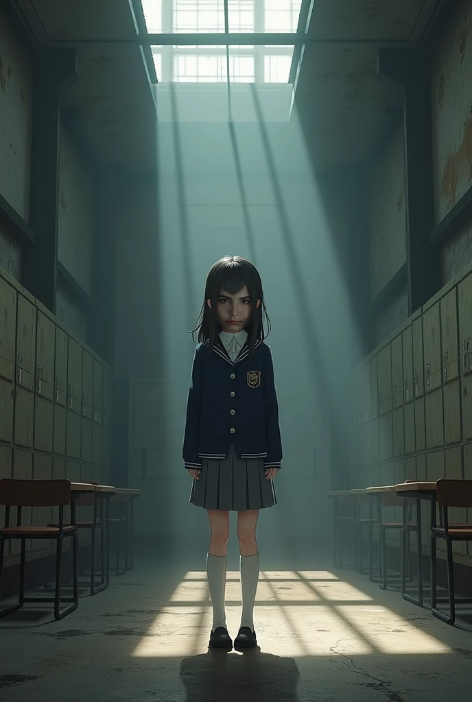 bullied child　Girl　student　Real　uniform