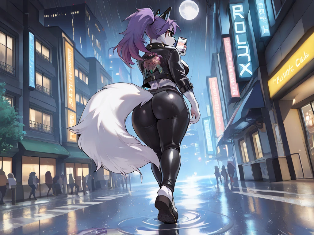 ((((sfw)))), uploaded the e621, beautiful and detailed,woman (((female))) ((anthro)) hyena, Ross Tran, by ruan jia, by zaush, by foxovh, lighting cinematic, seductor, hyena, thighighs, (huge chest), full body view, (anthro, fluffy fur, character focus:1.1), 1girl, anthro dog girl, body fur, solo, medium breasts, (thick thighs), curvy, (pinky,black and white colors_clothes) focus on boobs, biki big ass sexy ass sexy boobs , (heart-shaped pupils), sexy, seductive, fall in love girl, nice, cute, naughty face, , big aureola show , Black hair with pinky highlights. inside butt samurai girl, uniform , with his shirt soaked , visibile saliva offering the breasts and sex partial clothes ((She is showing her sensuality) ( pinky collar.) hottest hot 1st position for sexy pinky eyes confortable naughy face anime-style cartoon-style squirrel ears with pinky hair , digital drawing and colorful city in the background, sexual expression.) (clothes colors: pinky, black and white) (2b clothes)