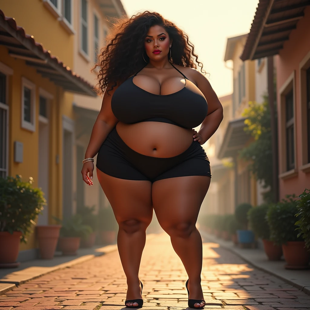 Black woman Plump