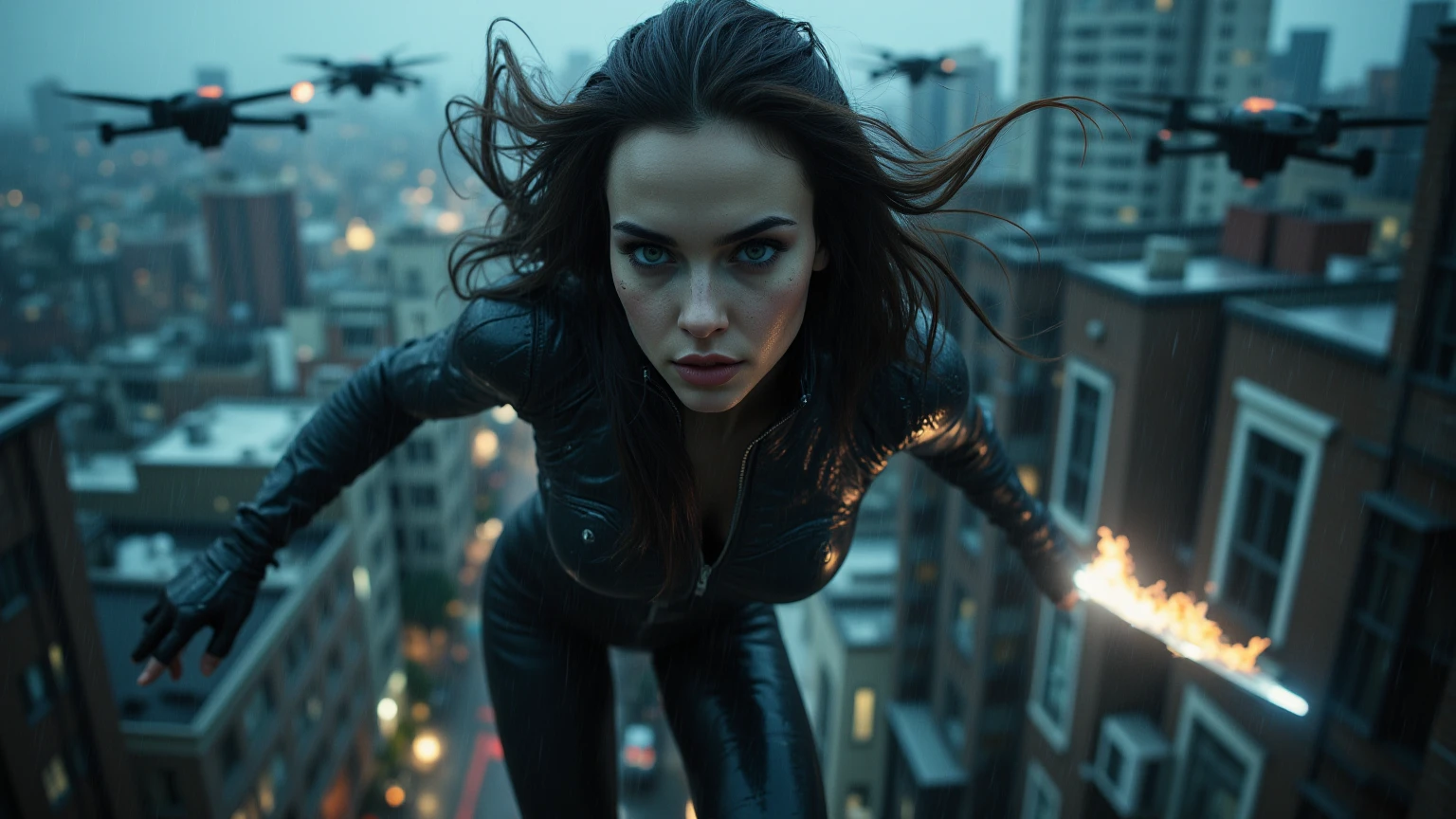 catwoman2004 on the rooftop night