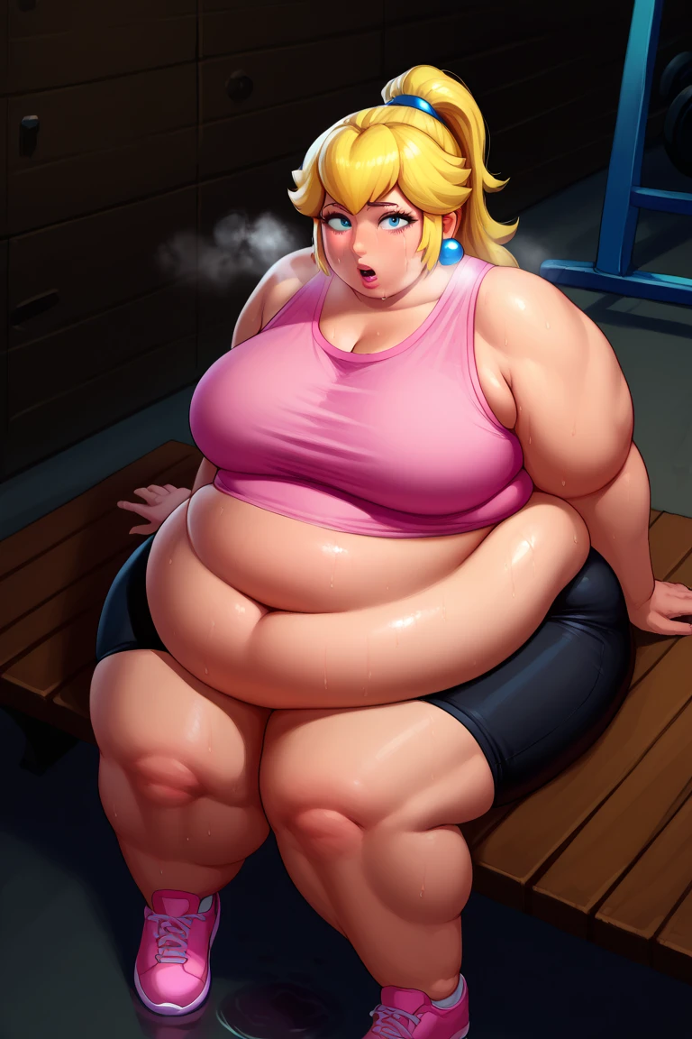 (intricately detailed, highest quality, High resolution, highly detailed skin:1.4),outdoor,bathing, m4rytbl, (motherly smile:1.1), (chubby woman:1.3), blue eyes,lips,Thigh, (Long blond hair slicked back:1.1),spread legs,bikini