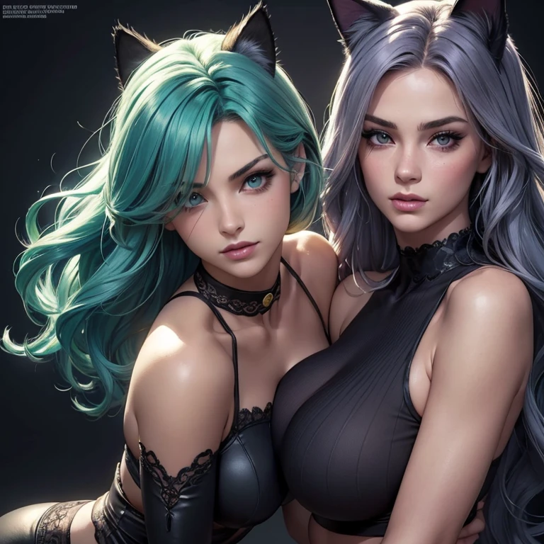 Rule of thirds, Antropo peludo vex Yordle, only, hairy body, covered with fur, cloth для приключений в стиле фэнтези, short stack, (Best quality, extremely complex parts, Beautiful eyes, detailed face, e621), dark green hair, Nice style, (standing, sexy pose:1.2), seductive, fake smile, looking pleasured, blush, Hands on hips, League of Legends Open Background, side chest, cloth, fully dressed, Octane rendering, romantic lighting, (detailed fluffy fur), (lustful look), (((whole body))) , (((sexy pose, pose models, standing pose)))(Double Dutch braid:1.2)((huge thighs:1.3)),(Tight stockings:1.6)(giant saggy breasts:1.2),(3 hugging girls:1.5)