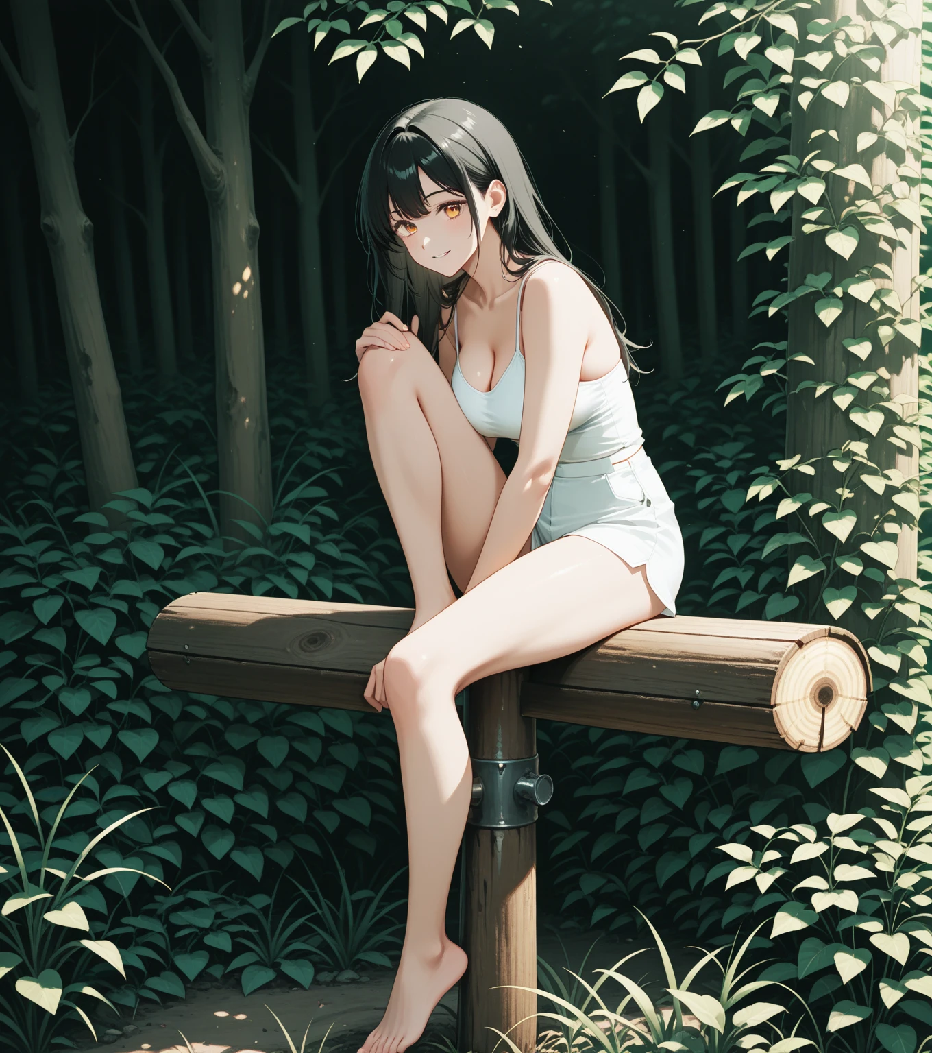 Highest quality, Masterpiece in anime style, (alone:1.1),Lucky Pervert,Sensual, Cute Freckles, Mole under the left eye,