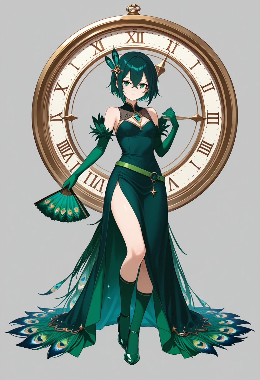 (Masterpiece, best quality: 1.2), solo, 1 girl, Tatsumaki, WeChat, closed mouth, looking at the audience, hands on our faces, floating in the air, she wears Dunhuang flying costume