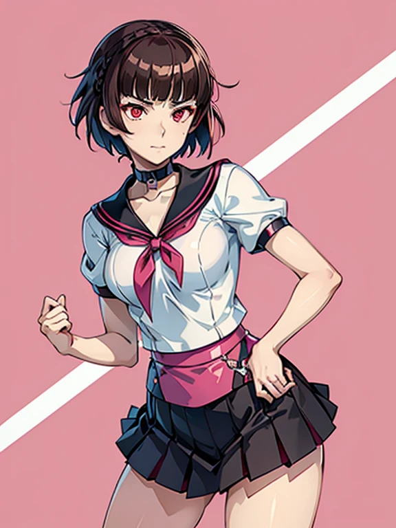 (hentai:1.1), (ideal:1.1), (perfection:1.1), (highest quality:1.2), (best quality:1.2), (alley:1.1), 1girl, (sexy body:1.1), (evil smirk:1.2), (loli:0.9), naughty, (school uniform:1.1), detailed body, sexy thighs, small breasts, short hair, high quality eyes, 4K, highest quality resolution, best quality resolution, best quality upscale,