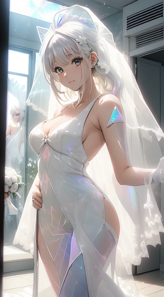 kawakami_mai, blonde hair, long hair, hair let down, purple eyes,
BREAK (transparent tulle wedding dress with long sleeve and long tail:1.2),
BREAK (Night:1.7), Japan, cyberpunk, CityView, Before Window, Standing at attention,armpits,arm up, expressive eyes,seductive smile, looking at viewer, NSFW,(Full_body),
BREAK (masterpiece:1.2), best quality, high resolution,NSW ,unity 8k wallpaper, (illustration:0.8), (beautiful detailed eyes:1.6), extremely detailed face, perfect lighting, extremely detailed CG, (perfect hands, perfect anatomy),