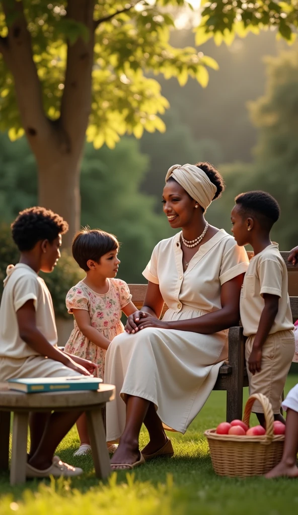 Year: 2019
Country: Liberia
Description: In a coastal town, an upper-middle-class family gathers on the porch of a colorful Victorian-style house. They engage in a lively game of traditional Liberian board game, capturing the essence of both family bonding and local culture.