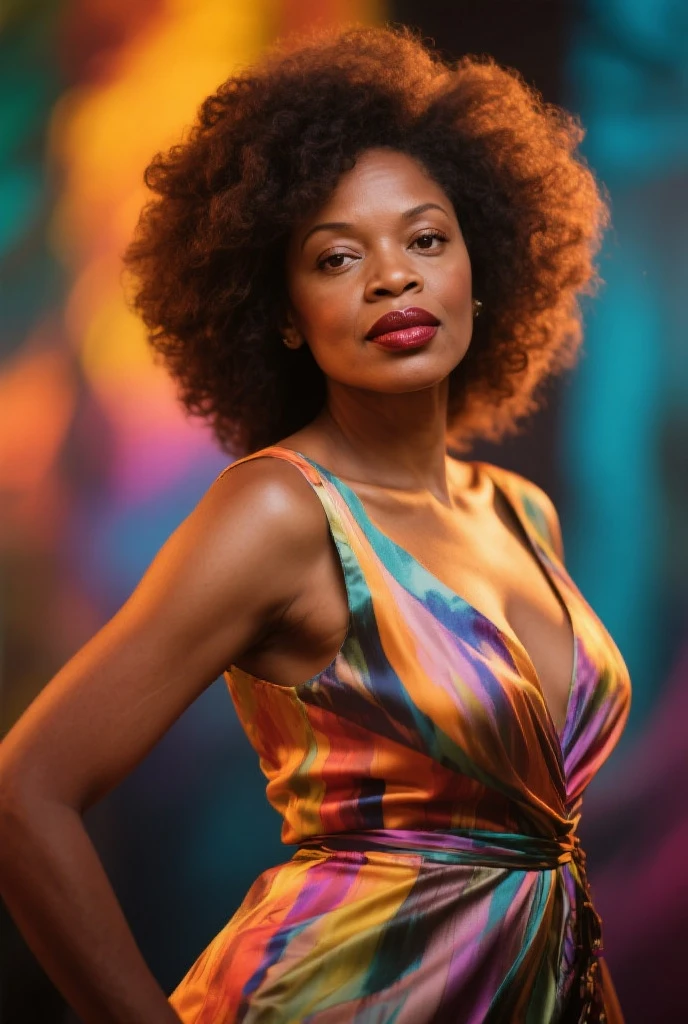 Beautiful boho women stunning merge of JADA PINKETT SMITH . with Navy-blue-dress. blue lace. copper colored hair that is coarse, wiry, and tightly curled. It often has a rough texture, feels stiff to the touch, and may be prone to frizz and tangling. The curls can be densely packed. The Official Art – An Award-Winning Digital Masterpiece In 4K Ultra HD, Extreme Detail And Intricate Realism. symmetrical face. This Concept Art Brought To Life By The Hands Of Artists Like Wlop & Artgerm In A Stunning 2D Vector Illustration. large, perky, full, vuluptious, symmetrical and spherical breasts. Background is a panoramic vista.