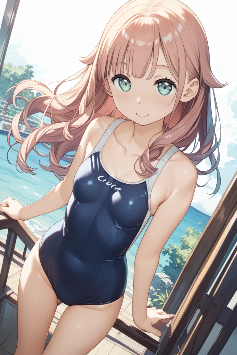 （best qualtiy，8K, Yes，32K，tmasterpiece，hyper HD：1.2），By the sea，wear a swimsuiti，10 year old girl