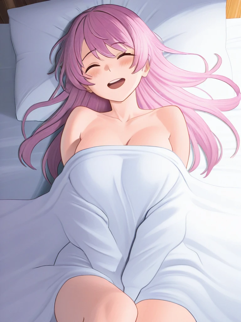 Fujiwara chika,laying on bed,nude,sexy,fullbody, perfect body ,nipples,abs,large breasts ,looking at viewer,playing with her pussy, masturbating , masturbating her pussy,hands playing with pussy, playing with pussy,cum,phone in hand