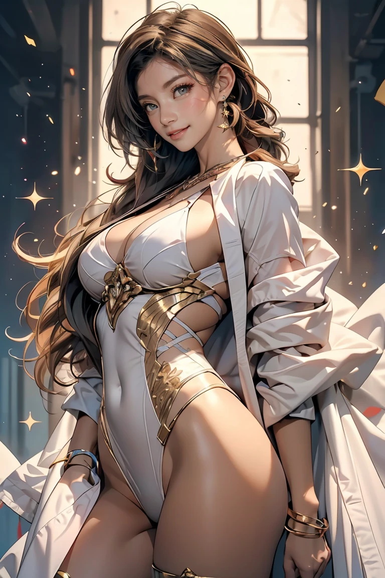 daughter (masterpiece:1.4), (8k, realistic, raw photos, best quality: 1.4), japanese, (1 girl), beautiful face, (realistic face:1.4), (caramel hair, long hair:1.3), beautiful hairstyle, realistic blue eyes, beautiful detailed eyes, (realistic skin:1.3), beautiful skin, attractive, super high resolution, super realistic, highly detailed, golden ratio, (detailed face: 1.4), looking at the audience, white shirt, medium breasts, standing, Hands on chest, Clear shirt, (torn clothes:1.5), (no bra:1.4), perky_nipples, short jeans, shorts, city street, cute smile, red lips, (golden ratio fingers: 1.5), (illustration background, CGI, movie, futuristic, mountain, snow, thick thighs, robust, gothic, gold trim, cthulhu, octopus, official art, cape)