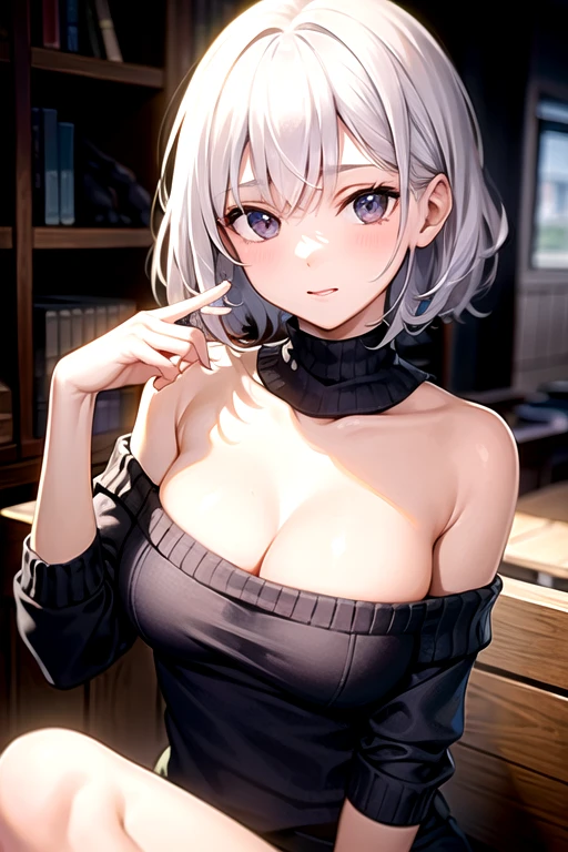 1 mature woman,throw, 1 handson man, between the breasts, , Sweat, cleavage, , , room, Full of sweat, big breasts, moving line, motion blur, warm summer, white shirt, mature woman,surprised face、Precise features and delicate expressions,40 years,huge breasts are wet,very beautiful woman,、((trembling))、(slim and thick ),toned body、Composition of the whole body、perfect human body、(((Kyoka Tachibana、Oil,glowing skin、realistic skin texture、fine and beautiful skin、shiny skin、glossy white skin)))、Female teacher looking for books in the library、short skirt、stretch your back、long torso、beautiful feet、garter belt、Fishnet tights、
