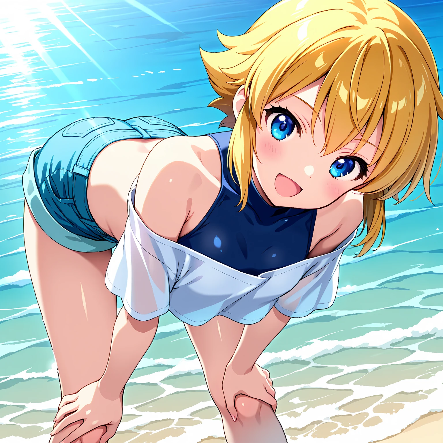 (short hair, blonde hair:1.5), blue eyes, sweating, glowing eyes, heavy breathing, breasts, 1girl, breasts, animal_print, huge_breasts, swimsuit, bikini, thighhighs, open_mouth, sidelocks, tiger_print, animal_ears, tail, solo, bare_shoulders, cleavage, braid, looking_at_viewer, new_year, gloves, claw_pose, paw_pose, tiger_tail, white_background, collarbone, skindentation, thighs, all_fours, fingerless_gloves, tiger_ears, kneeling, glow effects, godrays, Hand drawn, render, 8k, octane render, cinema 4d, blender, dark, atmospheric 4k ultra detailed, cinematic, Sharp focus, big depth of field, Masterpiece, colors, 3d octane render, 4k, concept art, trending on artstation, hyperrealistic, Vivid colors, extremely detailed CG unity 8k wallpaper, trending on CGSociety, Intricate, High Detail, dramatic, anime coloring, anime screencap, sweating, steaming body, fog